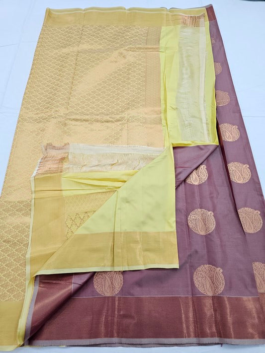 Kanchipuram Blended Trendy Fancy Silk Saree 048
