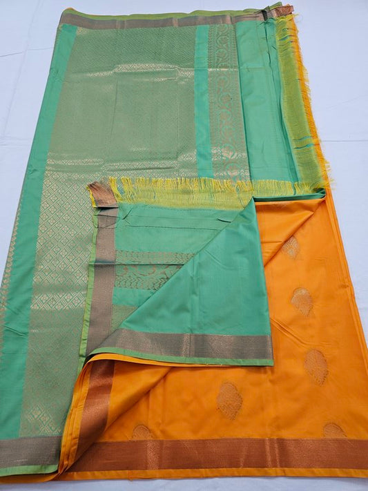 Kanchipuram Blended Trendy Fancy Silk Saree 051