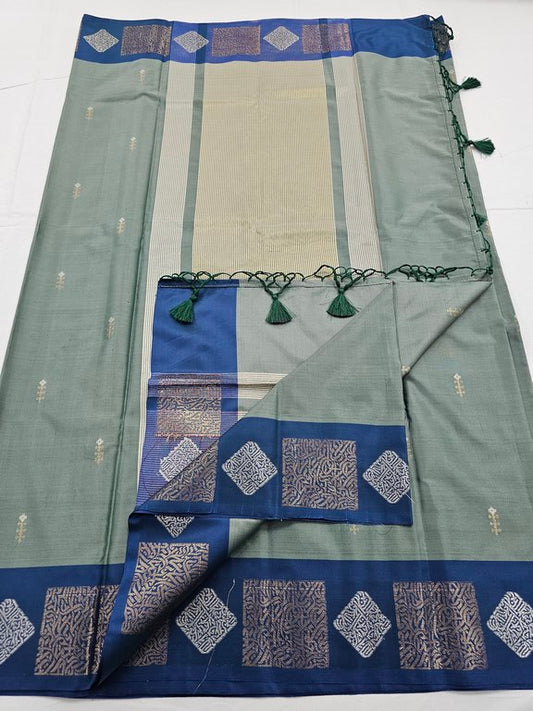 Kanchipuram Blended Trendy Fancy Silk Saree 054