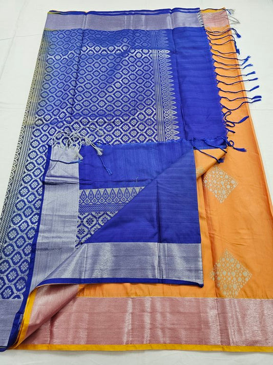 Kanchipuram Blended Trendy Fancy Silk Saree 064