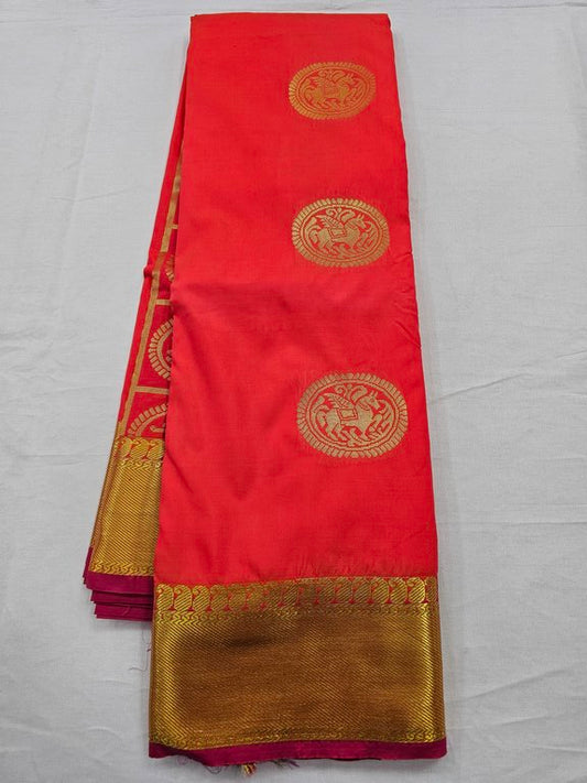 Kanchipuram Blended Trendy Fancy Silk Saree 070
