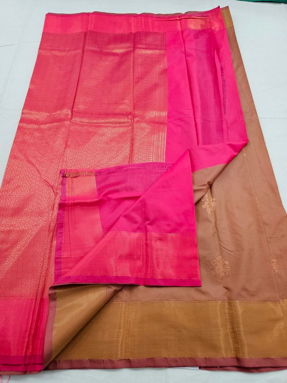 Kanchipuram Blended Trendy Fancy Silk Saree 073