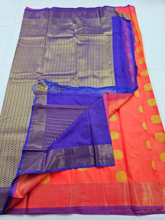 Kanchipuram Blended Trendy Fancy Silk Saree 075