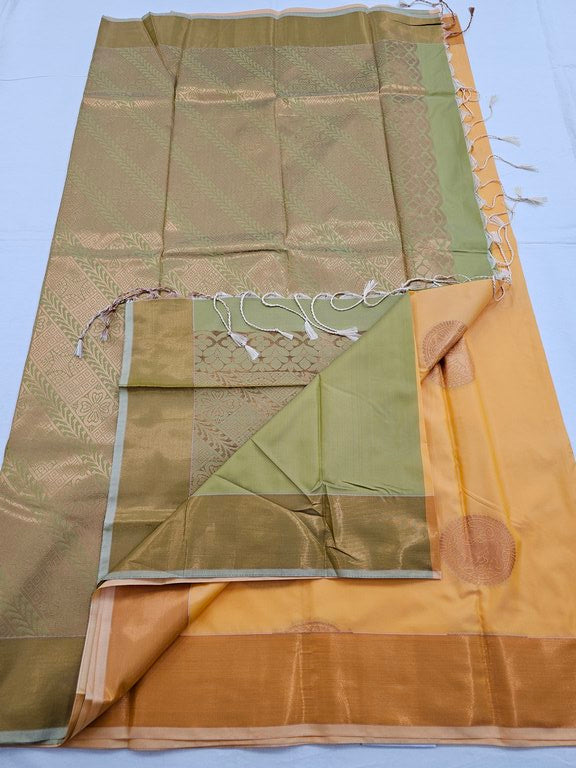 Kanchipuram Blended Trendy Fancy Silk Saree 086