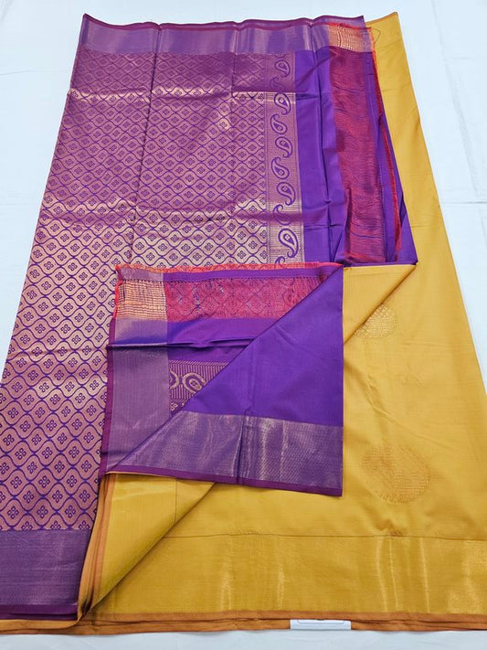Kanchipuram Blended Trendy Fancy Silk Saree 089
