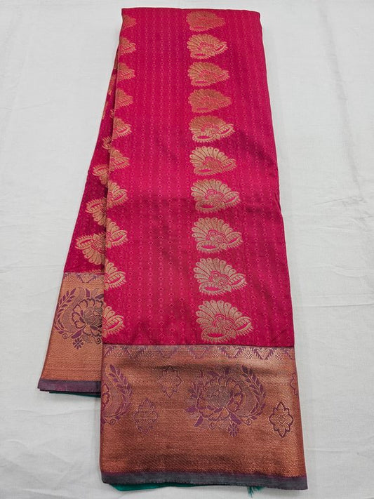 Kanchipuram Blended Trendy Fancy Silk Saree 093