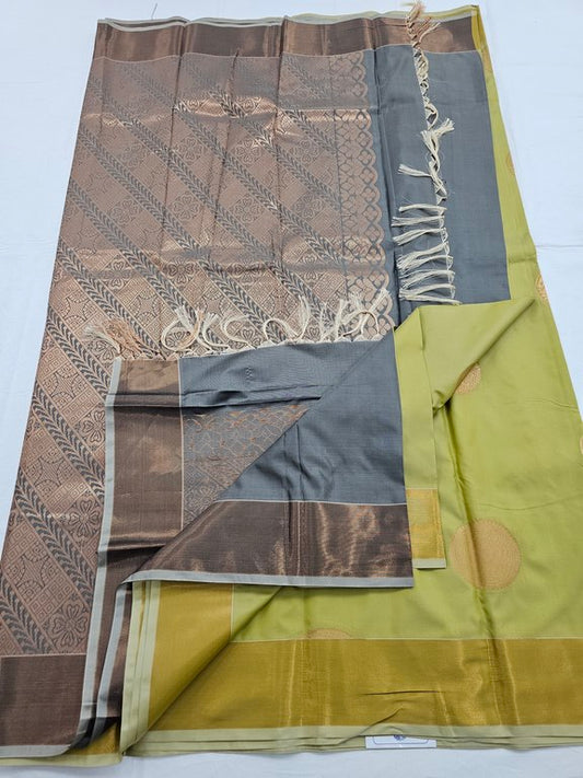 Kanchipuram Blended Trendy Fancy Silk Saree 094