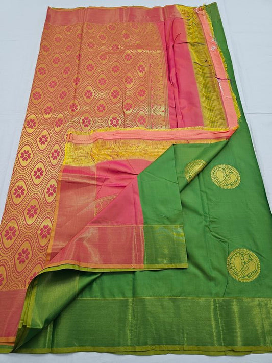 Kanchipuram Blended Trendy Fancy Silk Saree 095