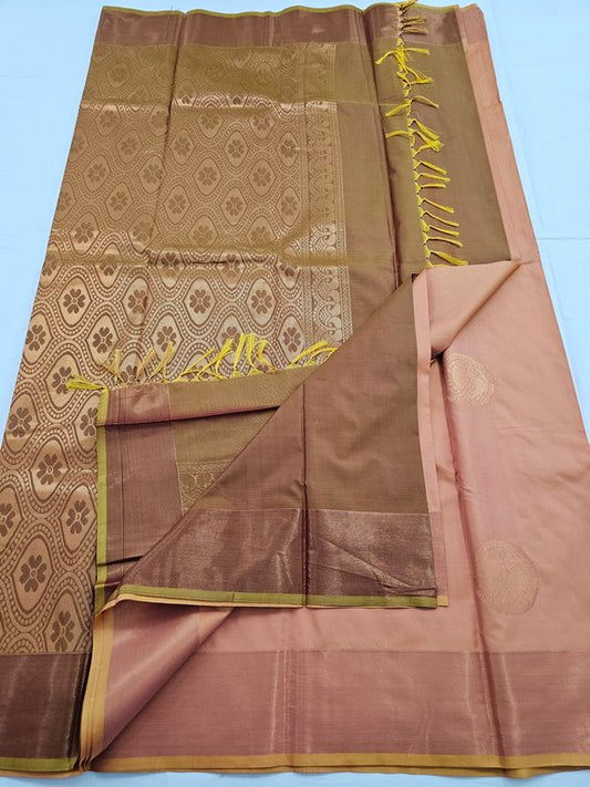 Kanchipuram Blended Trendy Fancy Silk Saree 101