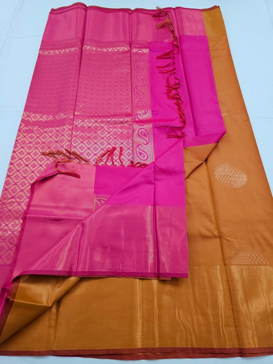 Kanchipuram Blended Trendy Fancy Silk Saree 103