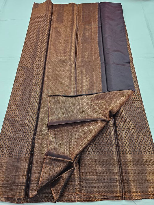 Kanchipuram Blended Trendy Fancy Silk Saree 104