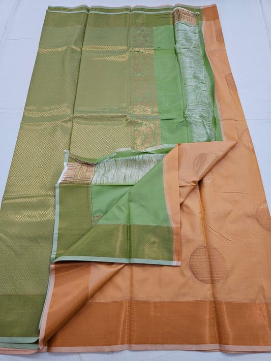 Kanchipuram Blended Trendy Fancy Silk Saree 105