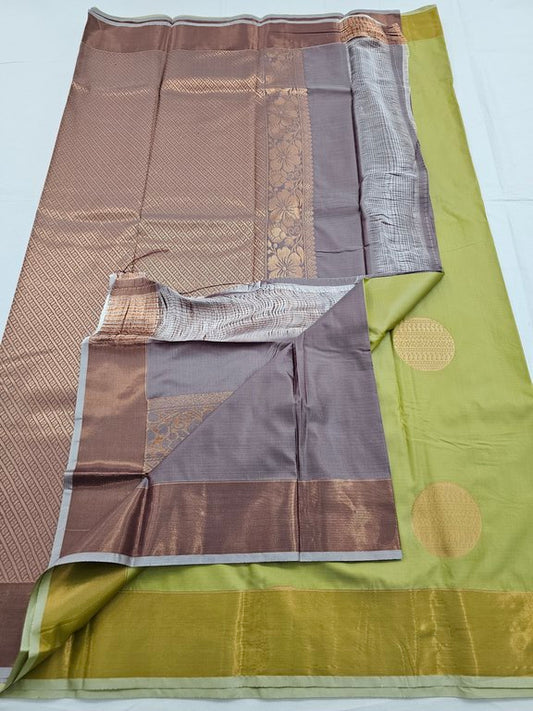 Kanchipuram Blended Trendy Fancy Silk Saree 107