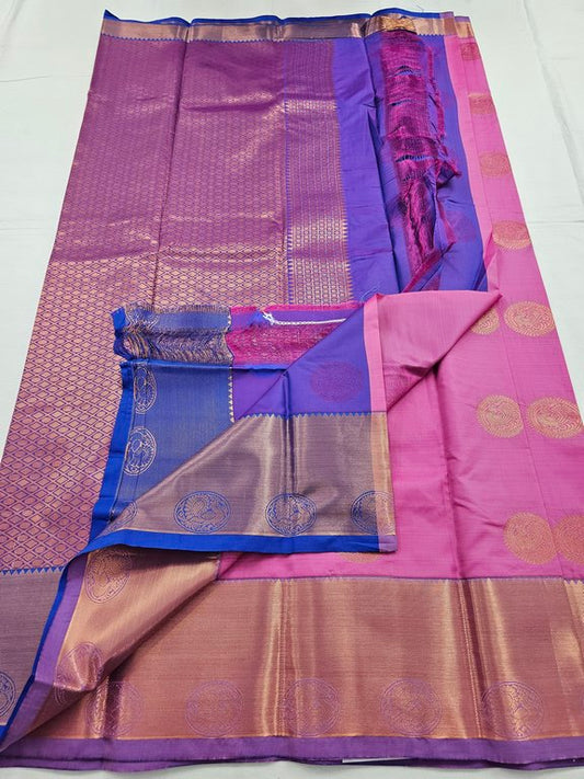 Kanchipuram Blended Trendy Fancy Silk Saree 109