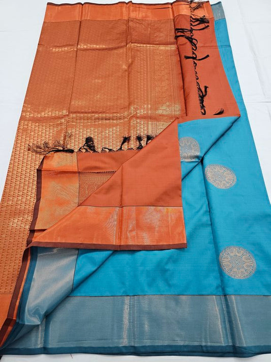 Kanchipuram Blended Trendy Fancy Silk Saree 115