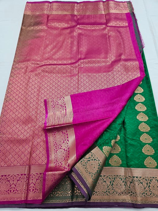 Kanchipuram Blended Trendy Fancy Silk Saree 116