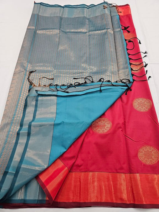 Kanchipuram Blended Trendy Fancy Silk Saree 123