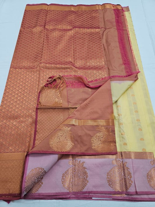 Kanchipuram Blended Trendy Fancy Silk Saree 124