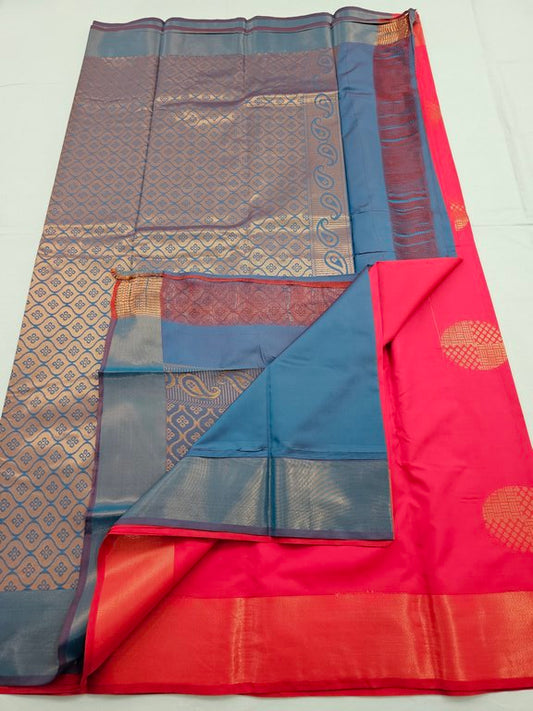 Kanchipuram Blended Trendy Fancy Silk Saree 127