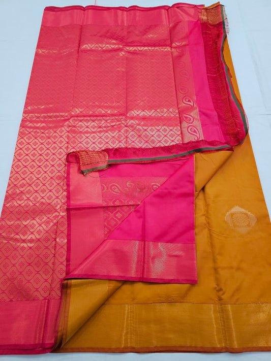 Kanchipuram Blended Trendy Fancy Silk Saree 128