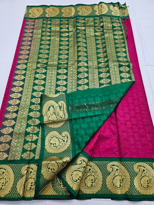 Kanchipuram Blended Trendy Fancy Silk Saree 129