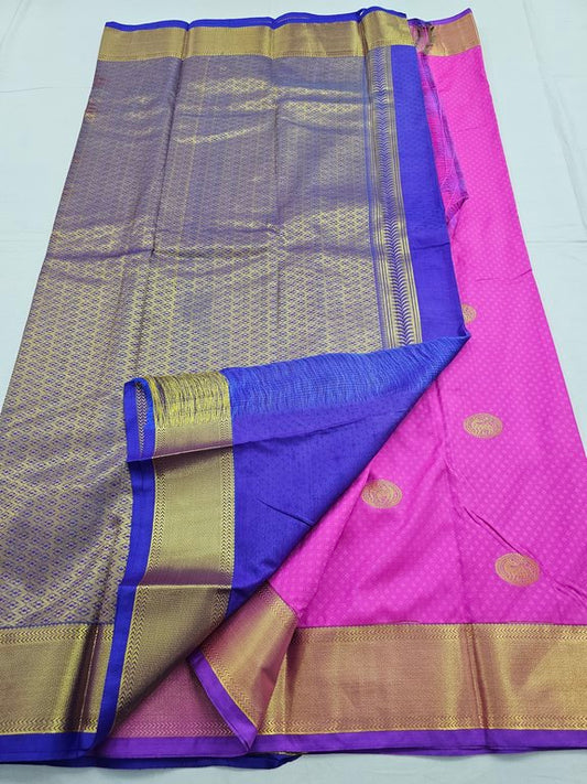 Kanchipuram Blended Trendy Fancy Silk Saree 130