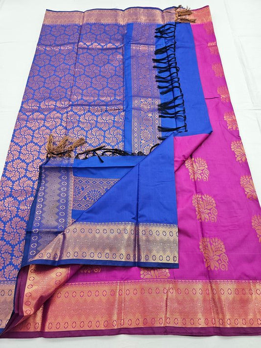 Kanchipuram Blended Trendy Fancy Silk Saree 134