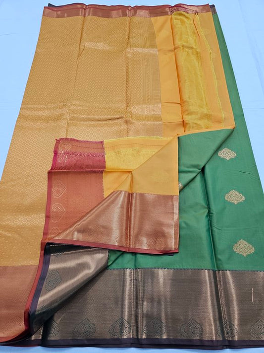 Kanchipuram Blended Trendy Fancy Silk Saree 136
