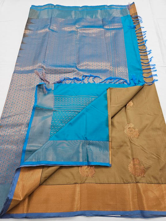 Kanchipuram Blended Trendy Fancy Silk Saree 141