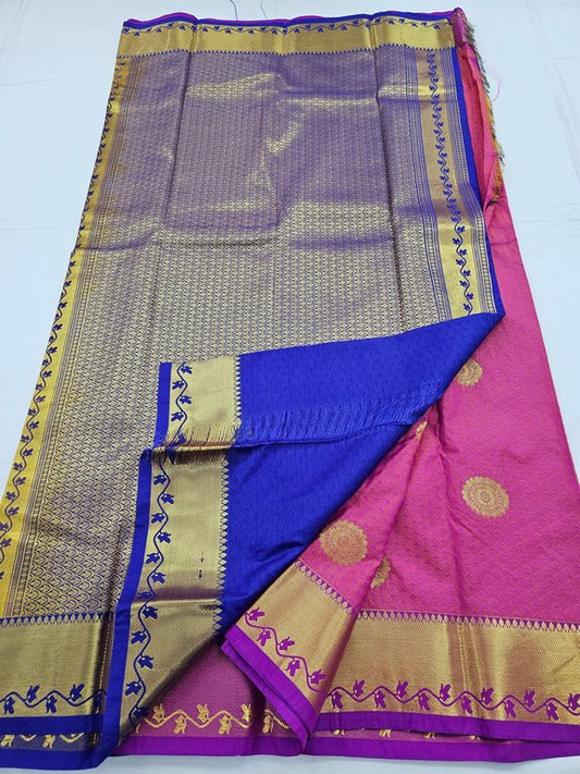 Kanchipuram Blended Trendy Fancy Silk Saree 142