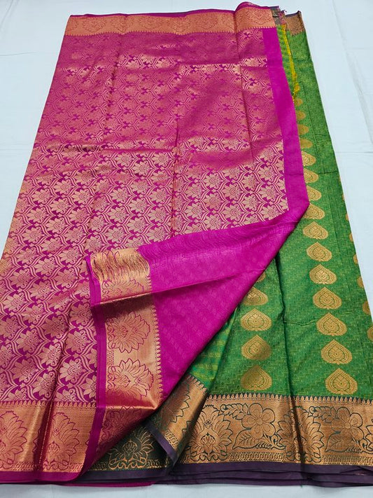 Kanchipuram Blended Trendy Fancy Silk Saree 143