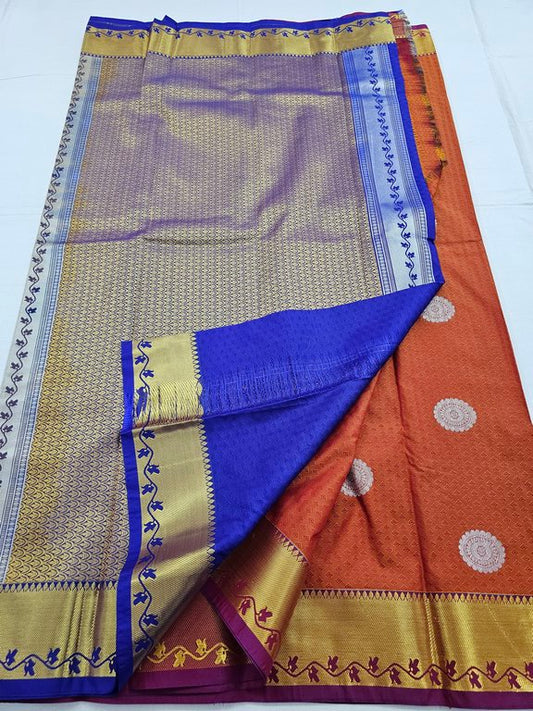Kanchipuram Blended Trendy Fancy Silk Saree 153