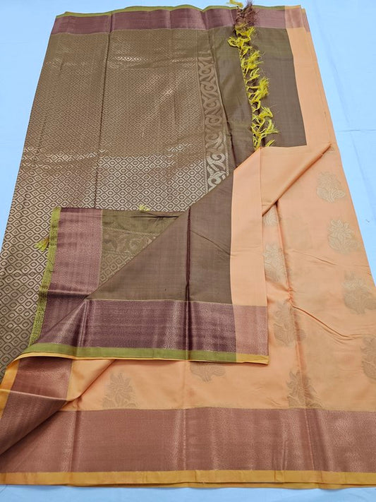 Kanchipuram Blended Trendy Fancy Silk Saree 155