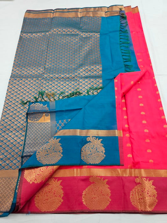 Kanchipuram Blended Trendy Fancy Silk Saree 157