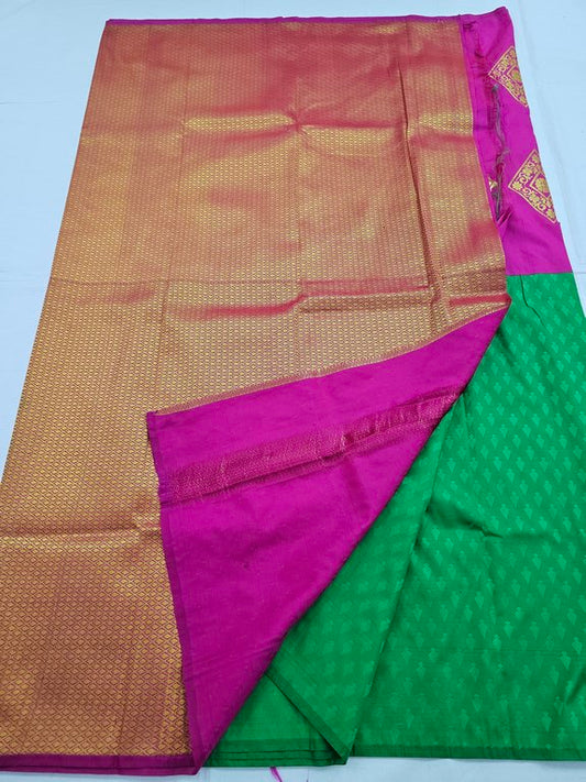 Kanchipuram Blended Trendy Fancy Silk Saree 160