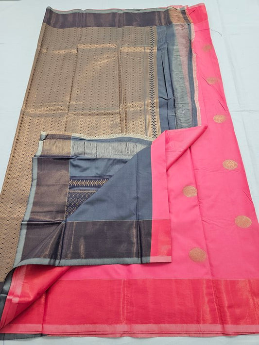 Kanchipuram Blended Trendy Fancy Silk Saree 161