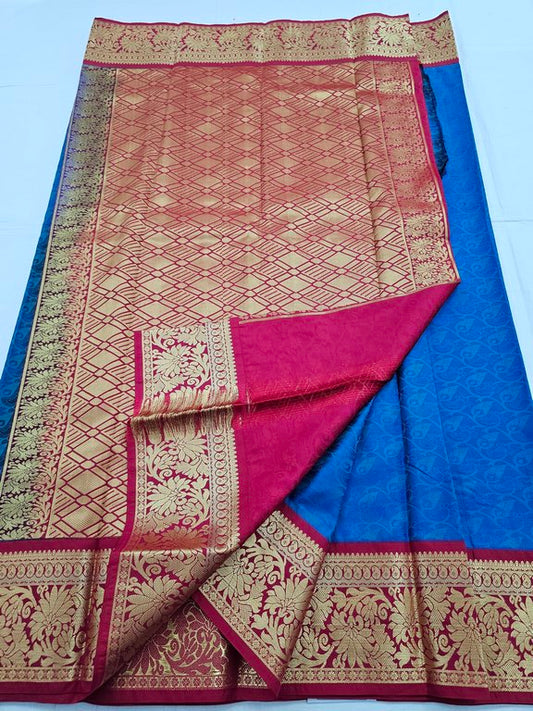 Kanchipuram Blended Trendy Fancy Silk Saree 163