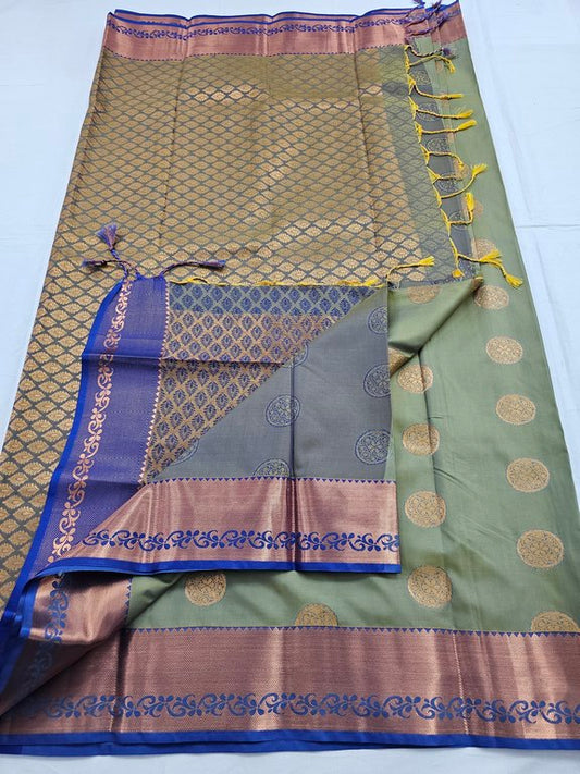 Kanchipuram Blended Trendy Fancy Silk Saree 164