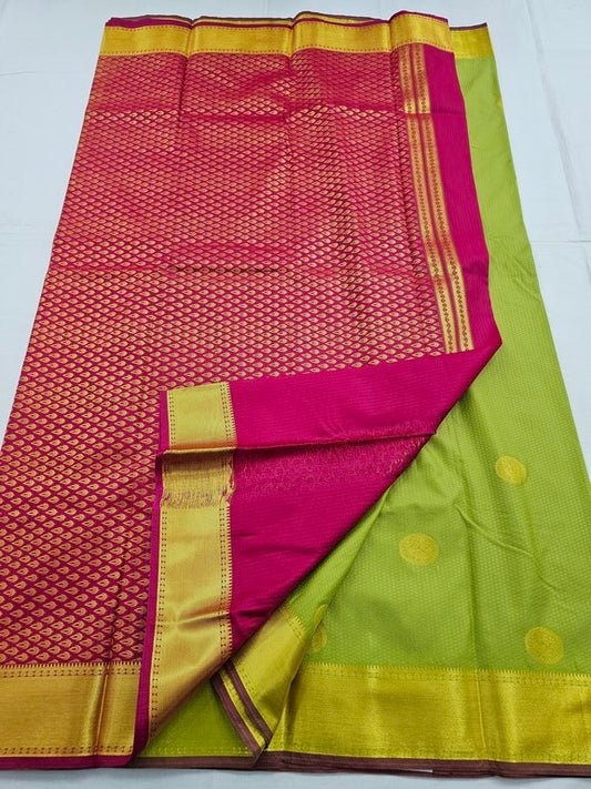 Kanchipuram Blended Trendy Fancy Silk Saree 166