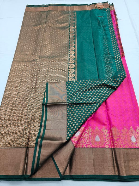 Kanchipuram Blended Trendy Fancy Silk Saree 167