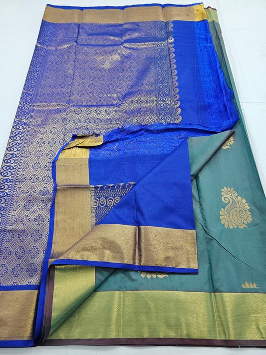 Kanchipuram Blended Trendy Fancy Silk Saree 168