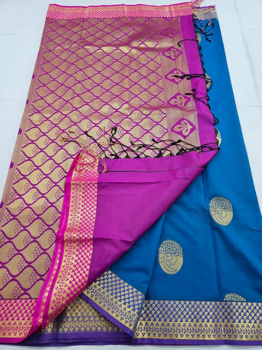 Kanchipuram Blended Trendy Fancy Silk Saree 172