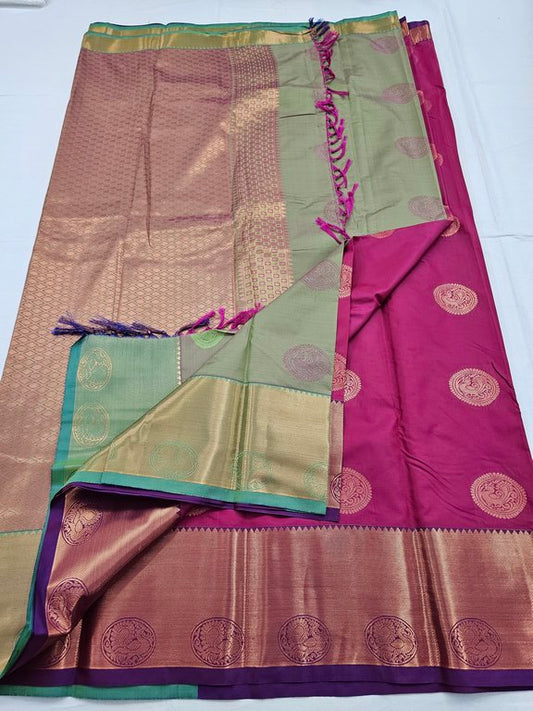 Kanchipuram Blended Trendy Fancy Silk Saree 174