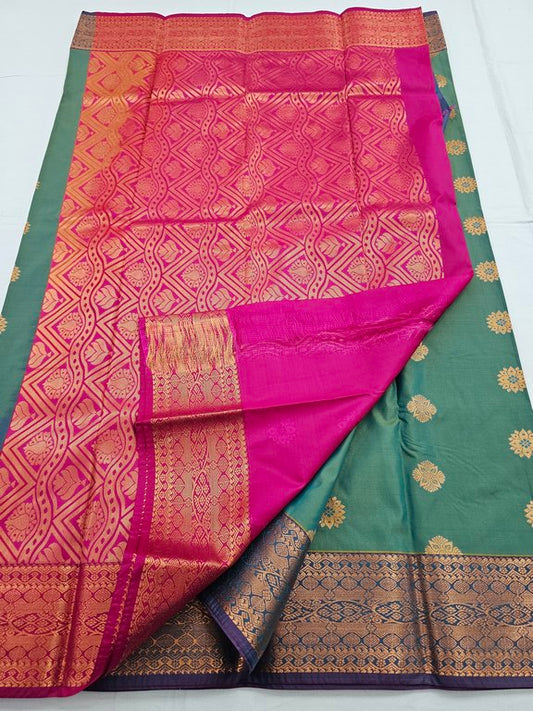 Kanchipuram Blended Trendy Fancy Silk Saree 175