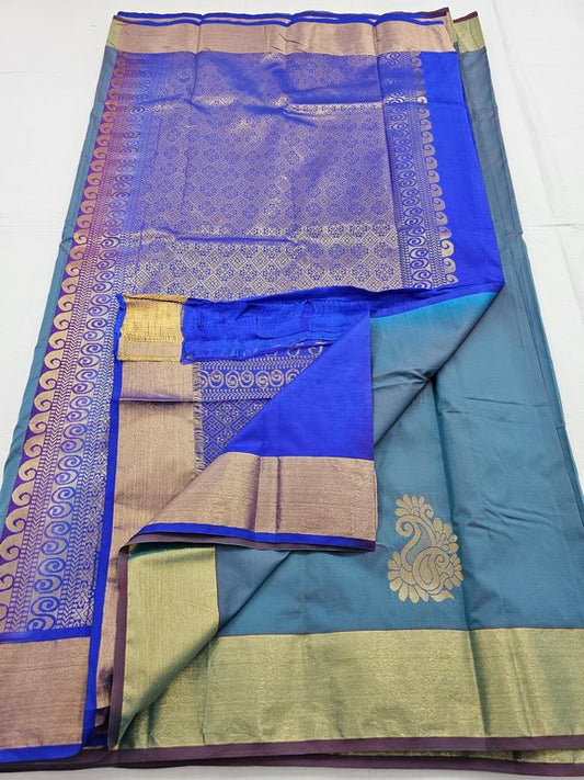 Kanchipuram Blended Trendy Fancy Silk Saree 180