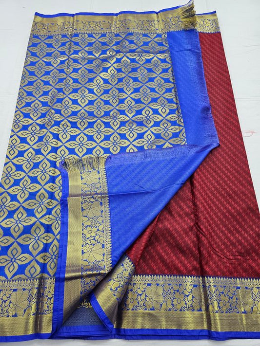 Kanchipuram Blended Trendy Fancy Silk Saree 183