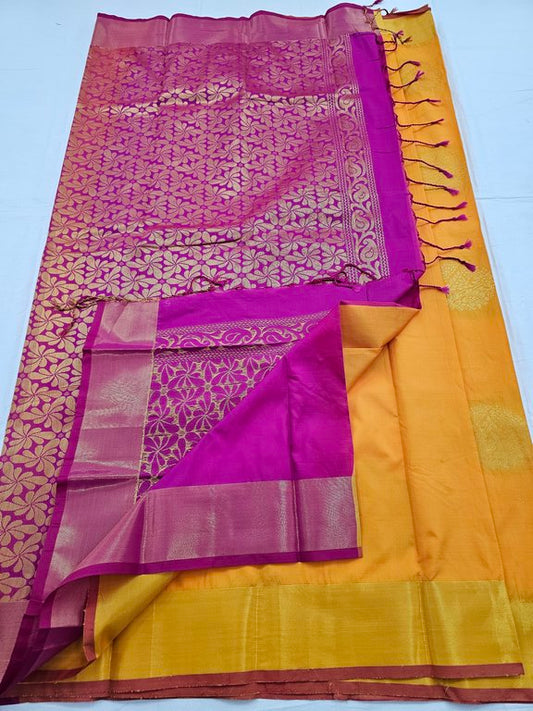 Kanchipuram Blended Trendy Fancy Silk Saree 184