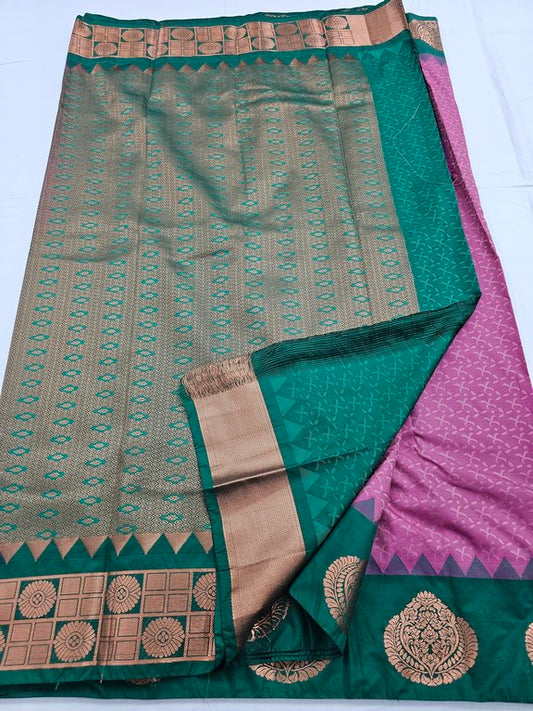 Kanchipuram Blended Trendy Fancy Silk Saree 185