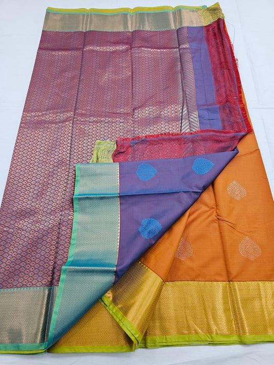 Kanchipuram Blended Trendy Fancy Silk Saree 186