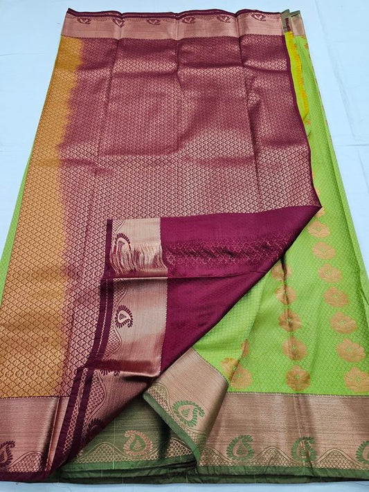 Kanchipuram Blended Trendy Fancy Silk Saree 187